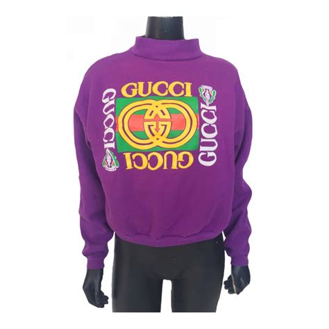 vintage gucci sweatshirt 80s|1980s Gucci Vintage Clothing, Shoes & Accessories .